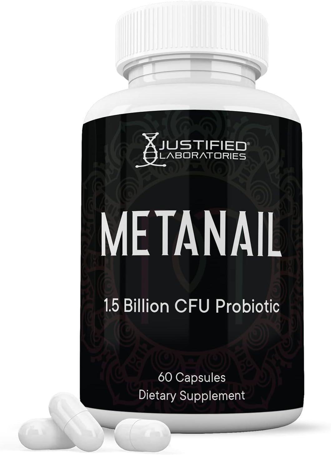 Justified Laboratories Metanail 1.5 Billion CFU Probiotic Nail Support – 60 Capsules - görsel 1