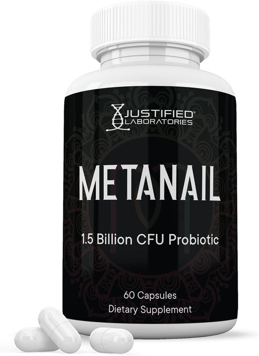 Justified Laboratories Metanail 1.5 Billion CFU Probiotic Nail Support – 60 Capsules