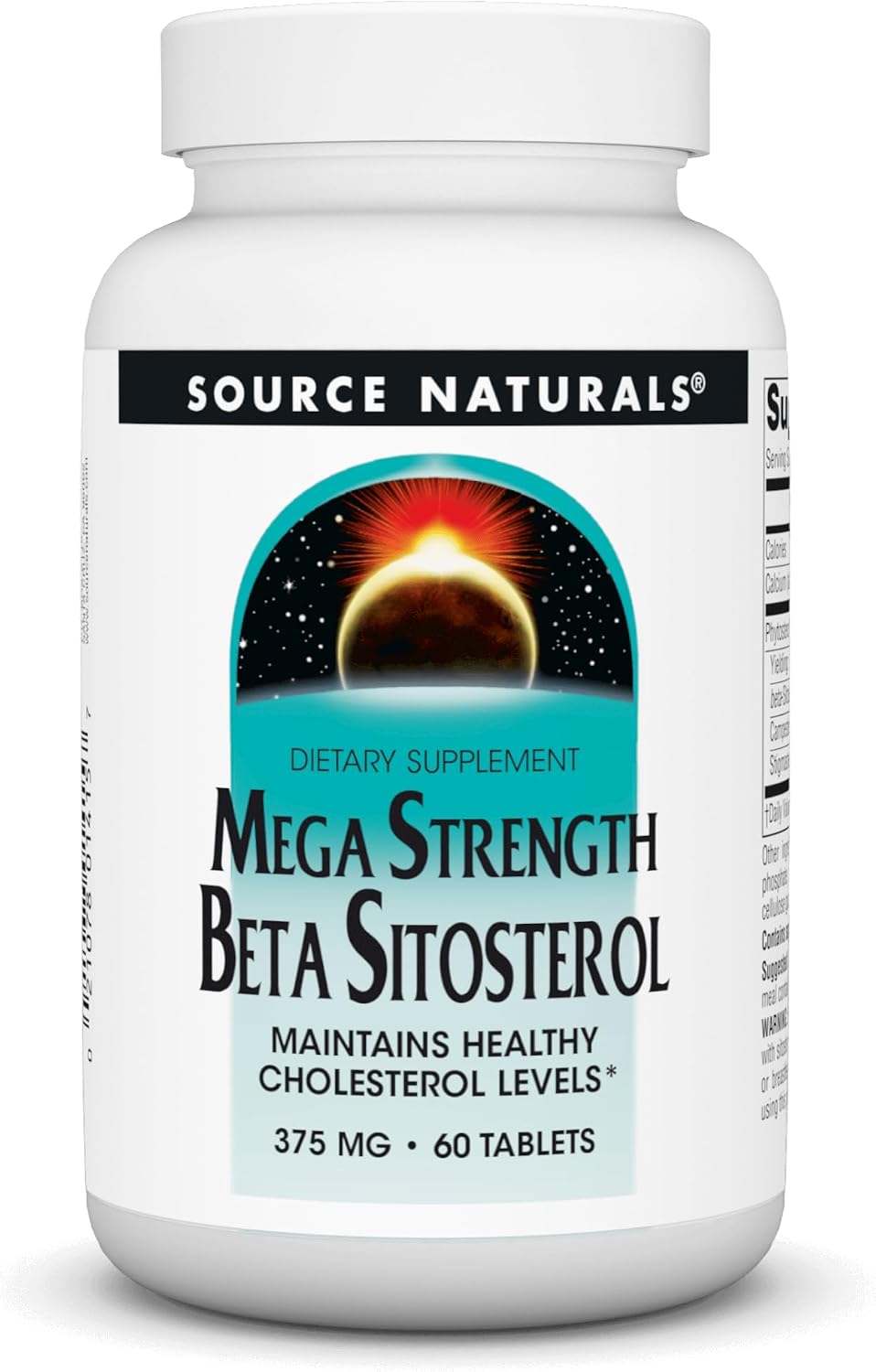 Source Naturals Mega Strength Beta Sitosterol 375mg – 60 Tablets - görsel 1