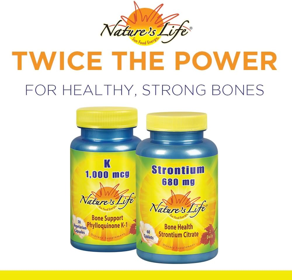 Nature's Life Vitamin K 1000mcg | Phylloquinone K-1 Supplement for Bone & Heart Health | 50 Vegetarian Capsules - görsel 5
