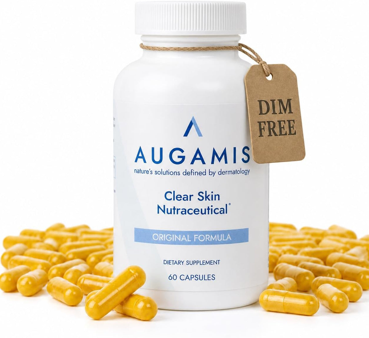 Augamis Hormonal Acne Support for Women – DIM-Free Clear Skin Supplement - görsel 1
