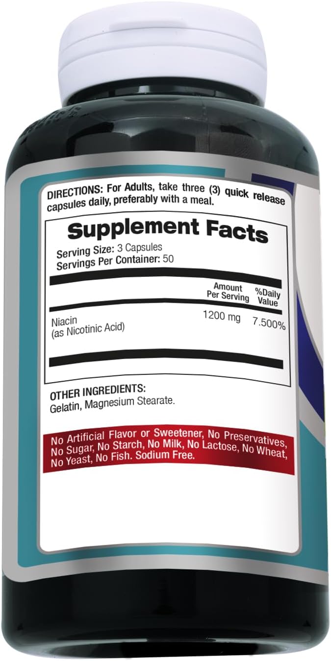 FITO MEDIC'S Lab Niacin Supplement - Vitamin B3, 150 Capsules - görsel 2