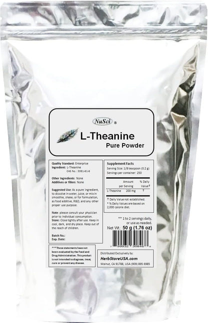 NuSci L-Theanine Pure Powder (227g)