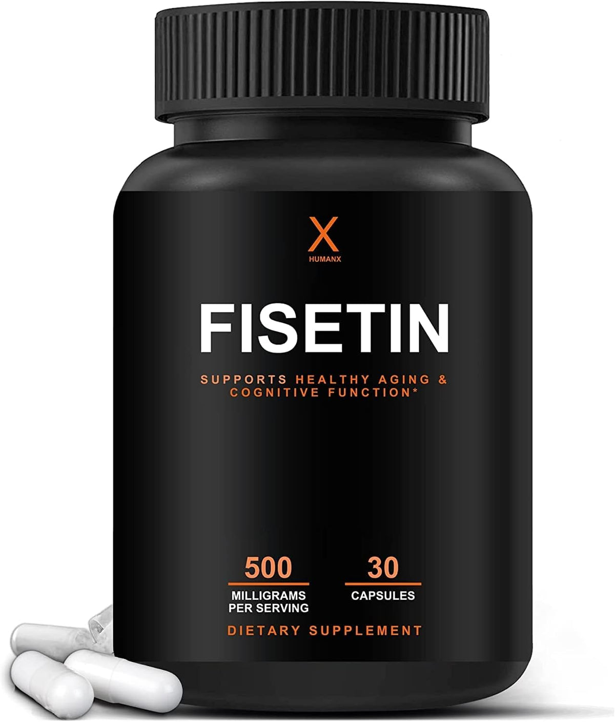 HUMANX Fisetin 500mg – 98% Pure Fisetin Supplement - görsel 1