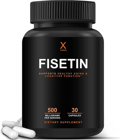 HUMANX Fisetin 500mg – 98% Pure Fisetin Supplement