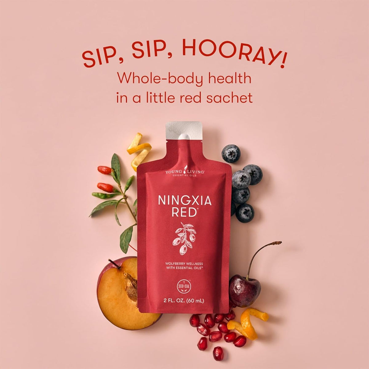 NingXia Red Singles 60ml – 30 Pack by Young Living Essential Oils - görsel 2