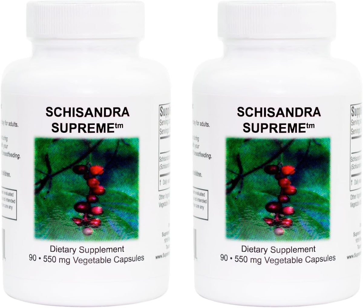 Supreme Nutrition Schisandra Supreme – 100% Pure Schisandra Berry, 90 Vegetarian Capsules (Pack of 2) - görsel 1