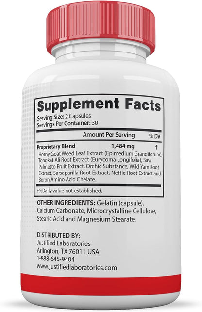 Vital Pump XL Pills 1484mg Advanced Formula Proprietary Blend for Men's Health 60 Capsules