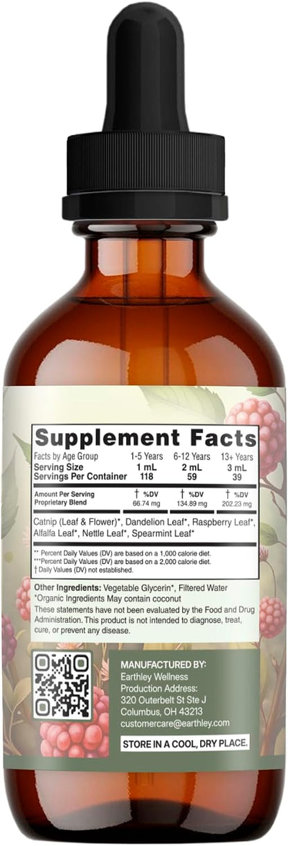 Earthley Wellness Nourish Her Naturally - Liquid Botanical Multivitamin for Women, 118 ml