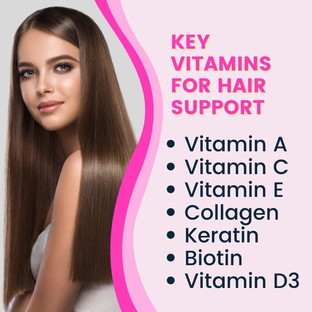 Greenfield Nutritions Halal Biotin Tablets for Adults - 5000mcg Biotin with 50mg Collagen and Minerals - 60 Tablets - görsel 4