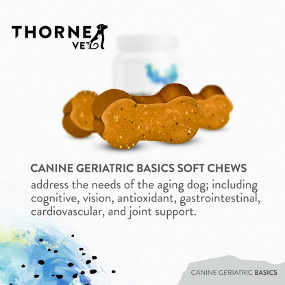 ThorneVET Canine Geriatric Basics – Senior Dog Multivitamin/Mineral Formula, 90 Soft Chews