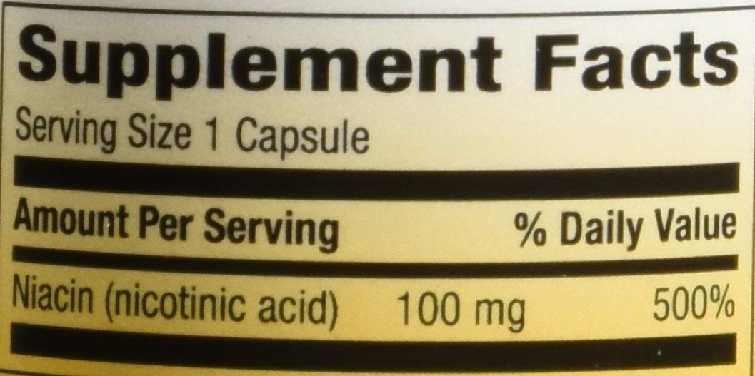 Niacin 100mg 100 Capsules (Pack of 2) - görsel 2