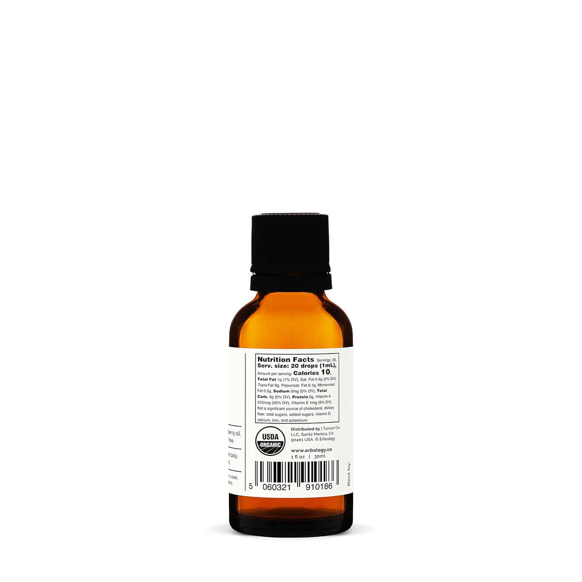Erbology 100% Organic Sea Buckthorn Oil - Cold-Pressed 50:1 - Rich in Omega-7 and Beta-Carotene - Non-GMO - 30 ml - görsel 9