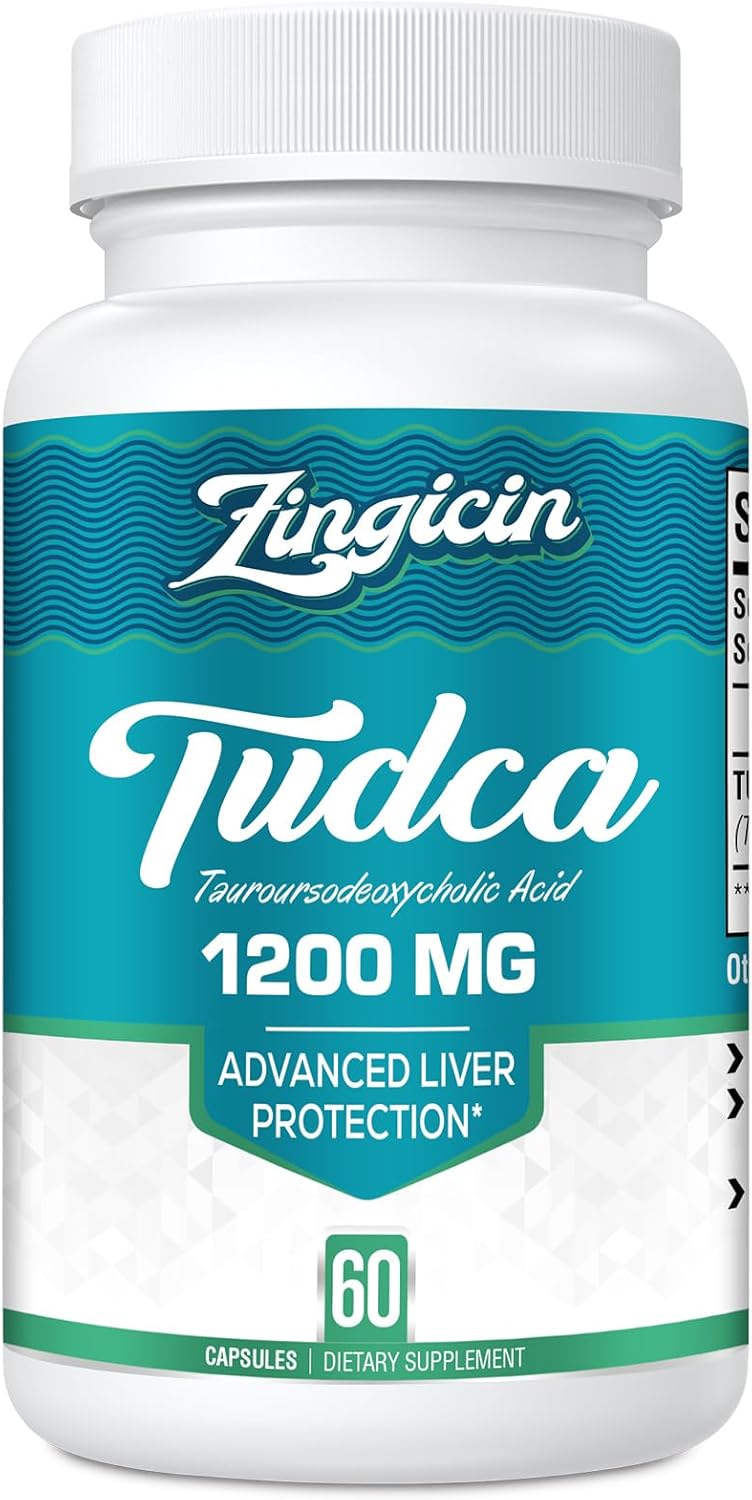 Zingicin TUDCA Supplement 1200mg - 60 Veggie Capsules - görsel 1