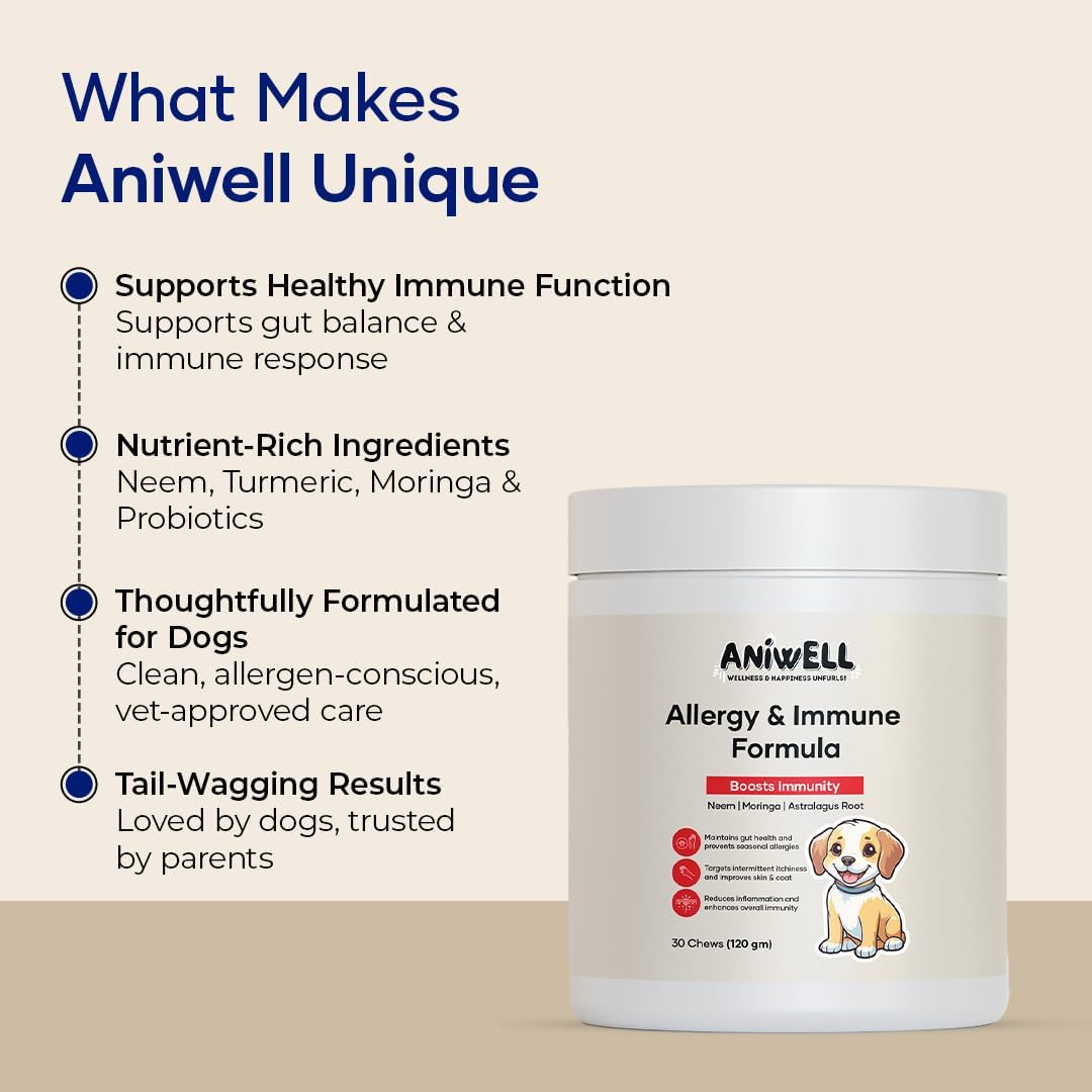 Aniwell Allergy & Immune Support Chews for Dogs – Astragalus & Flaxseed C3 – Soft Chews - görsel 6