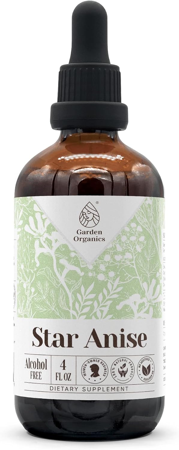Star Anise Alcohol-Free Natural Tincture Extract – Immune Support, 118 ml - görsel 1