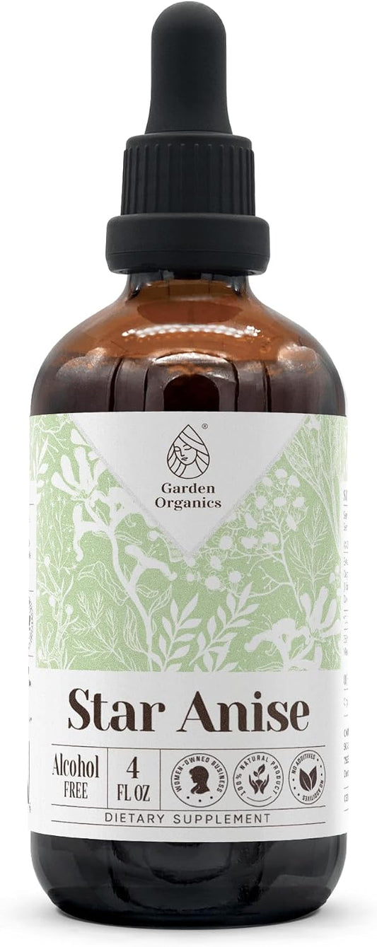 Star Anise Alcohol-Free Natural Tincture Extract – Immune Support, 118 ml