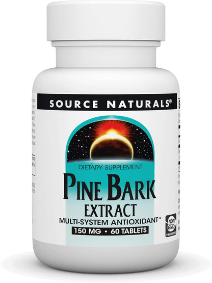 Source Naturals Pine Bark Extract 150 mg – 60 Tablets – Multi-System Antioxidant*
