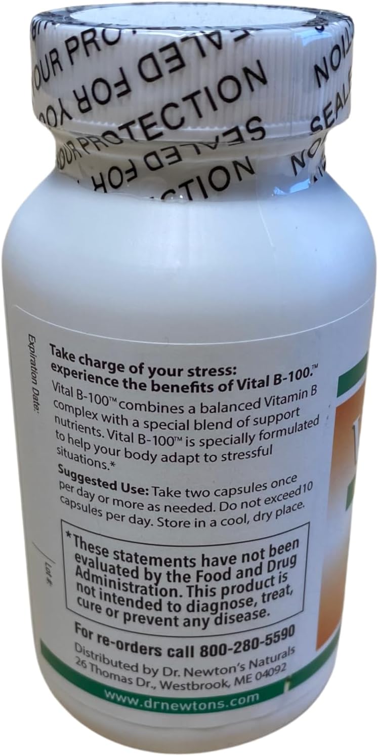 Vital B100 Vitamin B Complex Food Supplement - 60 Capsules - görsel 2
