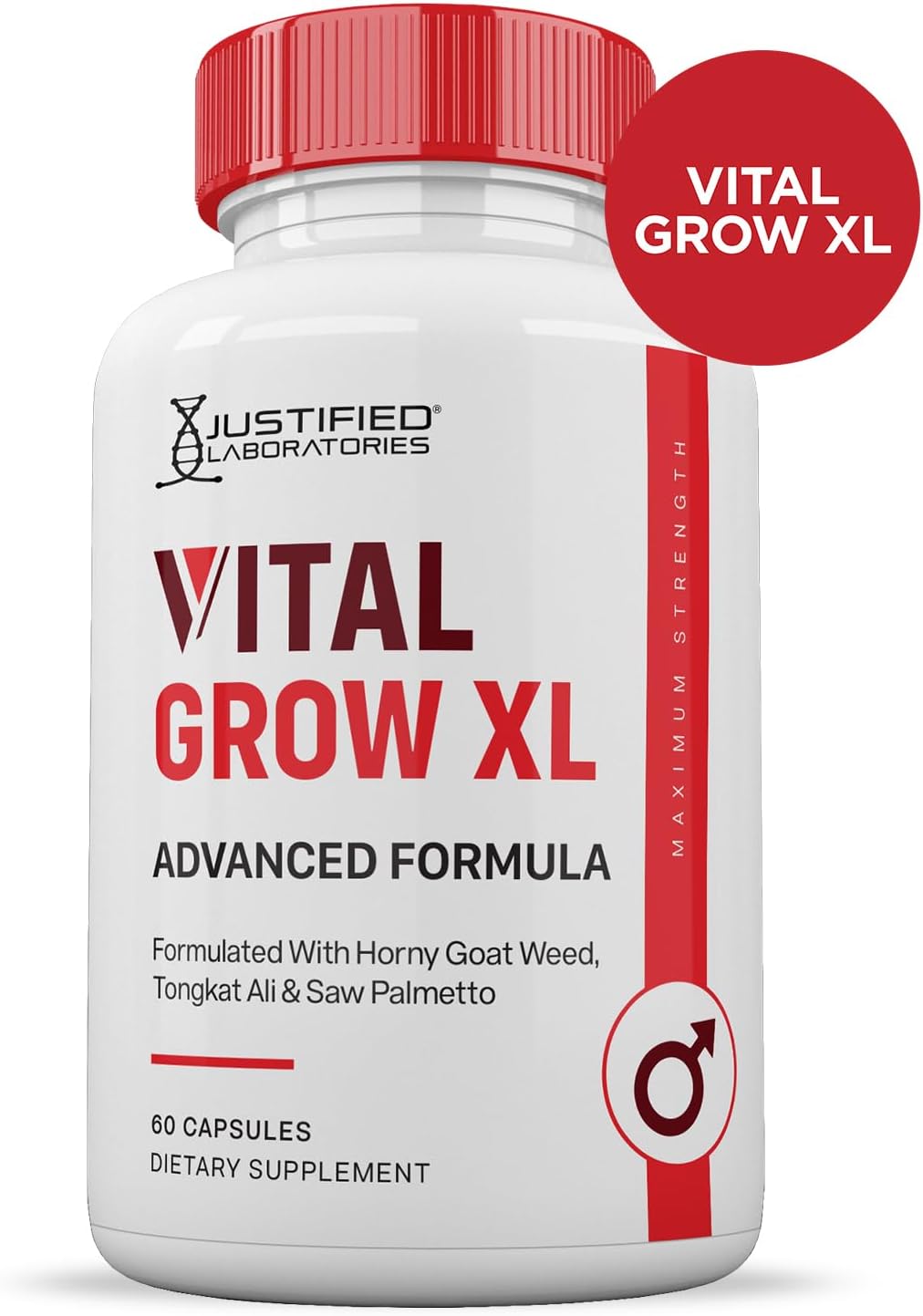 Vital Grow XL Capsules – 3 Pack, 1484mg Advanced Formula for Men (180 Capsules) - görsel 3