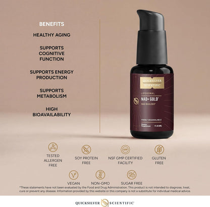 Quicksilver Scientific NAD+ Gold 30ml