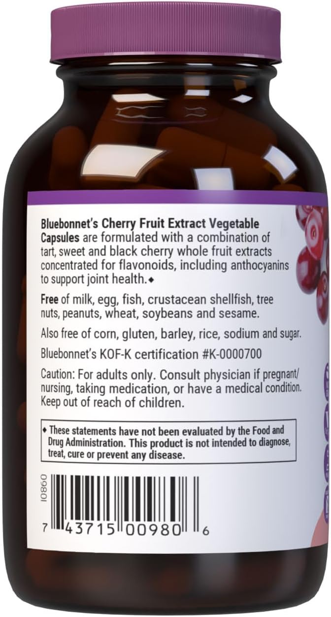 BlueBonnet Super Fruit Cherry Fruit Extract Supplement - 60 Capsules - görsel 3