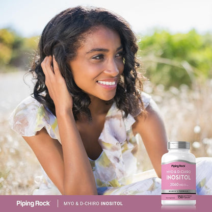 Piping Rock Myo-Inositol & D-Chiro Inositol Supplement | 150 Capsules | Complex Formula for Women | Non-GMO, Gluten-Free