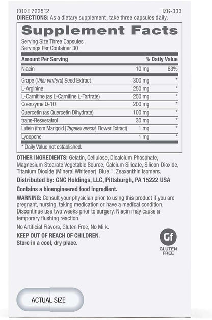 GNC Preventive Nutrition Healthy Blood Pressure Formula – 90 Capsules