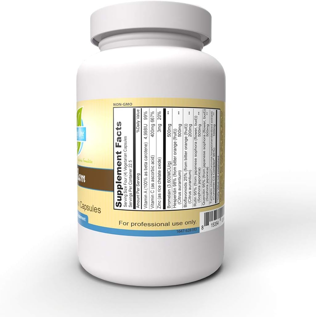 Priority One Vitamins Enflam High Strength Bioflavonoid Combination - 90 Vegetarian Capsules - görsel 3