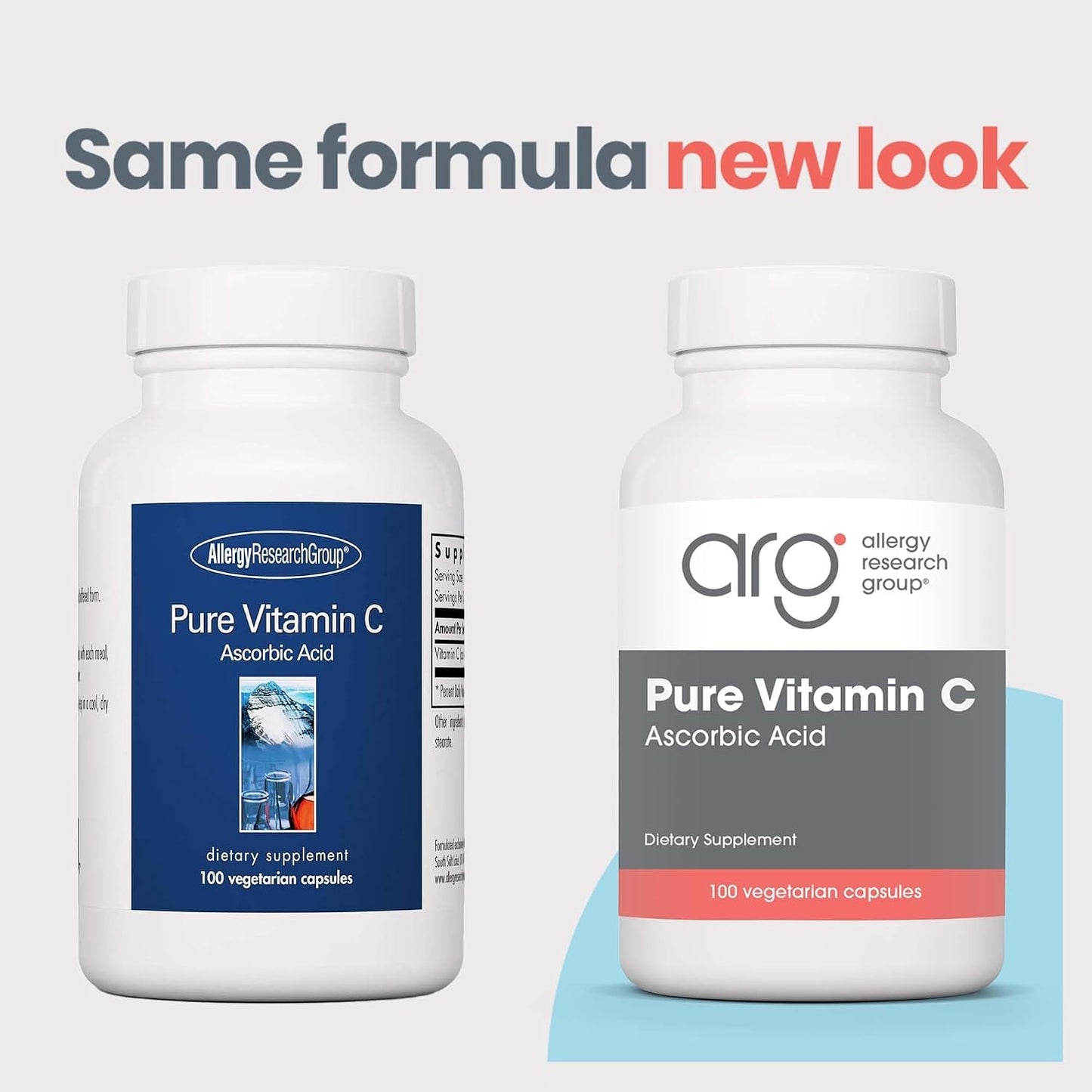 Allergy Research Group ARG Pure Vitamin C - Unbuffered Ascorbic Acid 2,000 mg - 100 Capsules - görsel 3