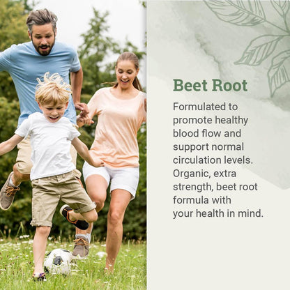 Earth Harmony Naturals Organic Beetroot Capsules - 1200 mg Beetroot Powder & Juice Blend, 120 Capsules