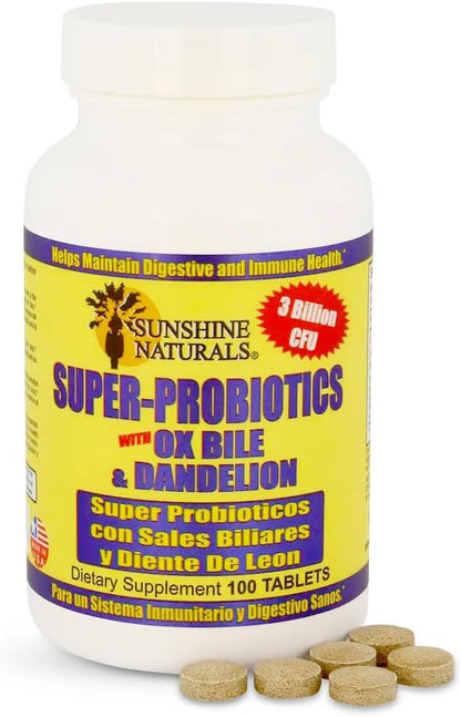Sunshine Naturals Super Probiotics Supplement - 100 Capsules