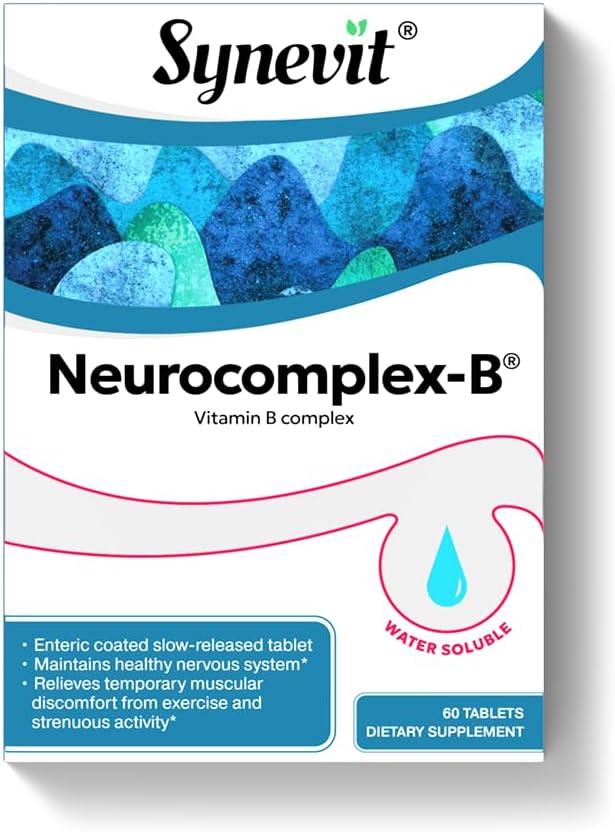 Neurocomplex-B® Slow-Release B Complex - Vegan, Supports Energy, Nerve Function & Mood Balance | 60 Tablets - görsel 1