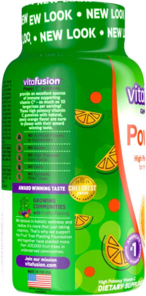 Vitafusion Power C Gummy Vitamins for Adults, 150 Gummies - görsel 2