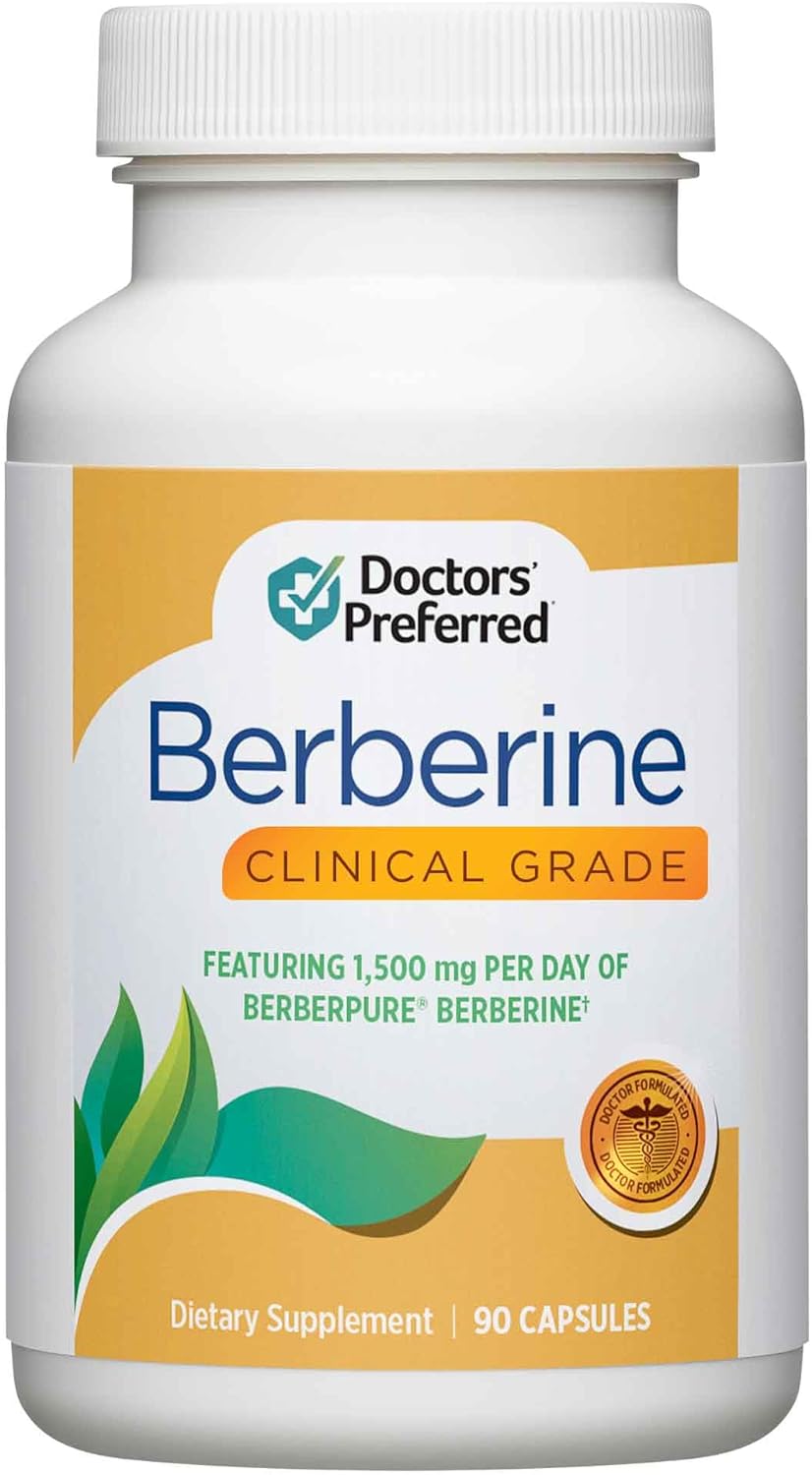 DOCTORS' PREFERRED Clinical Grade Berberine Supplement, 90 Capsules - görsel 1