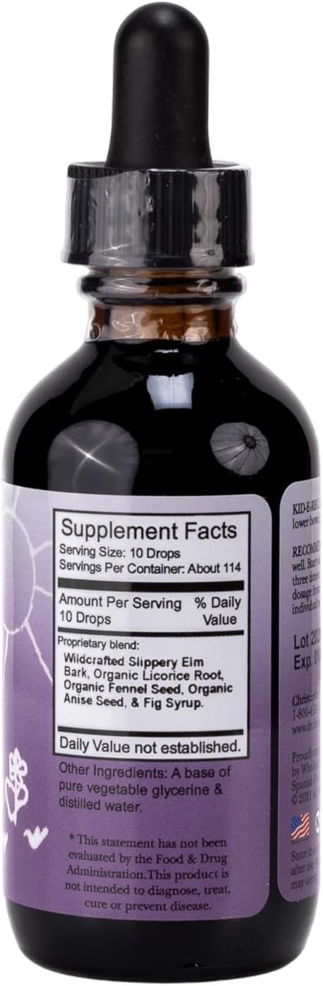 Christopher's Original Formulae Kid-e-Reg Bowel Tonic – Herbal Formula for Children – 60 ml (Pack of 2) - görsel 2