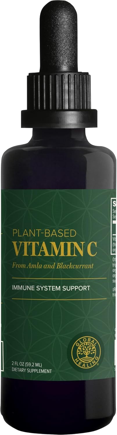 Global Healing Centre USDA Organic Vitamin C Drops, 180mg, 2 fl oz - görsel 1