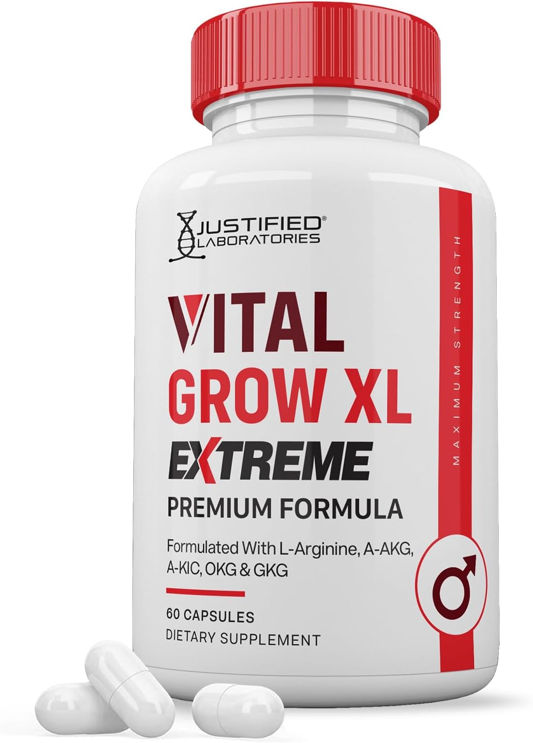 Vital Grow XL Extreme Capsules 1600mg Premium Formula Proprietary Blend for Men's Health 60 Capsules - görsel 1