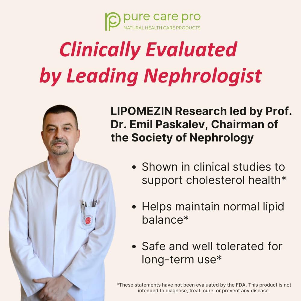 Pure Care Pro Synergistic Cholesterol Support Blend – 60 Vegetarian Capsules - görsel 4