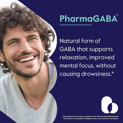 BESTVITE PharmaGABA (120 Veg Caps) – Natural GABA Supplement – No Stearates – Vegan – Non-GM – Gluten-free
