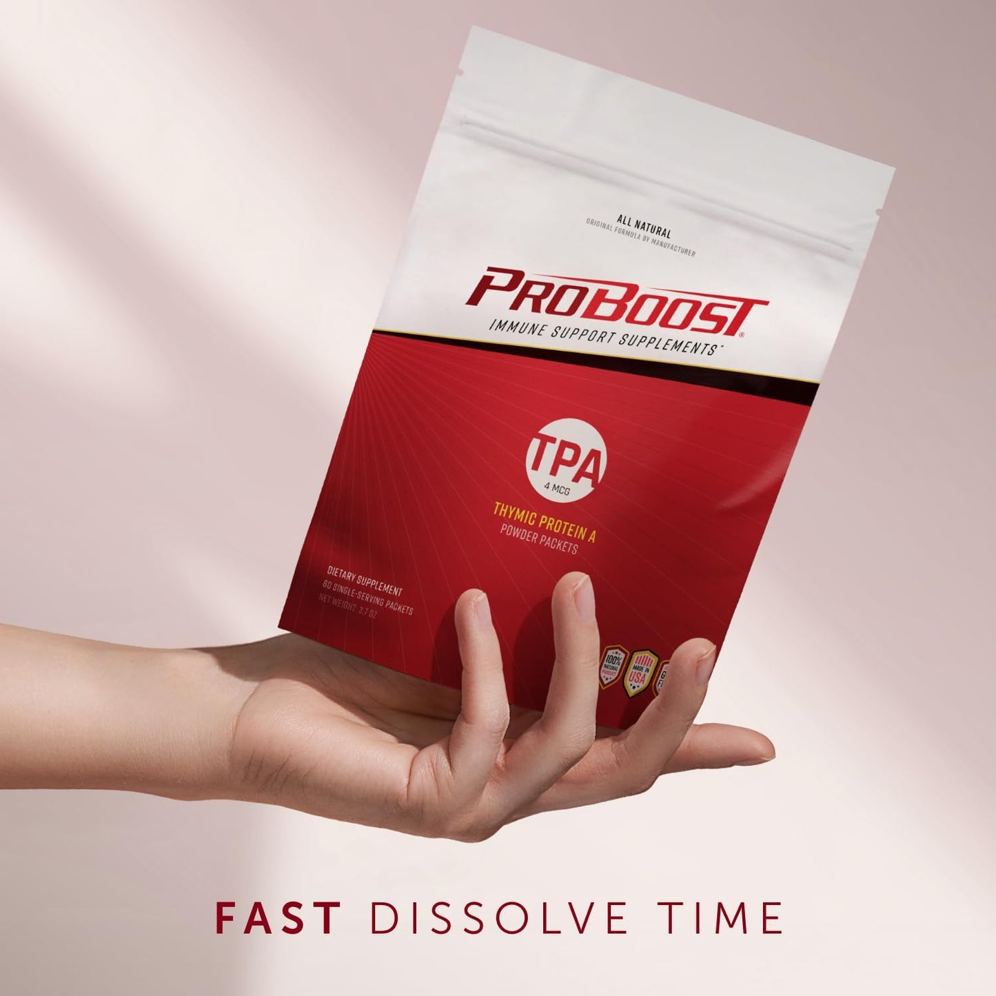 ProBoost Thymic Protein A (TPA) Powder Sachets - Immune Support - 60 Sachets, 4 mcg Each - görsel 6