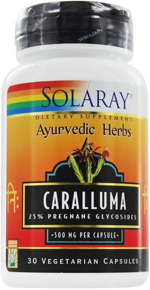 SOLARAY Guaranteed Potency Caralluma Aerial Extract, 500mg, 30 Vegan Capsules - görsel 1