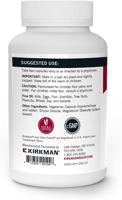 Kirkman Children's Multivitamin & Mineral Capsules – 120 Capsules