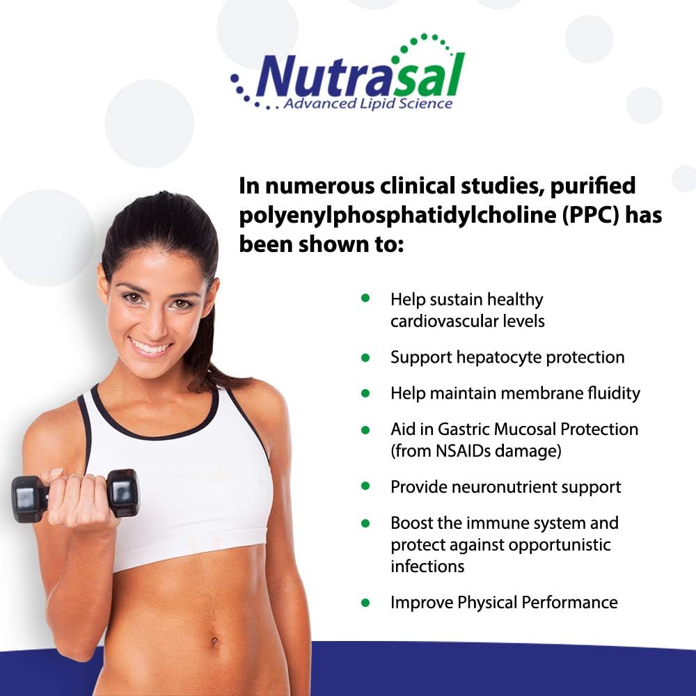 Nutrasal PhosChol PPC - Polyenyl Phosphatidylcholine Liquid Supplement - 480 ml (96 Servings) - görsel 5