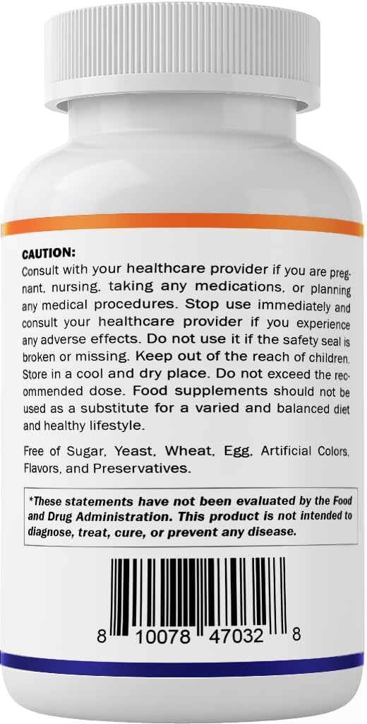 Vitamin B2 (Riboflavin) 250 mg, 200 Vegetarian Capsules – Contributes to Energy Metabolism, Nervous System Health, Skin & Eye Health, Antioxidant Support – Non-GMO, Gluten-Free - görsel 8