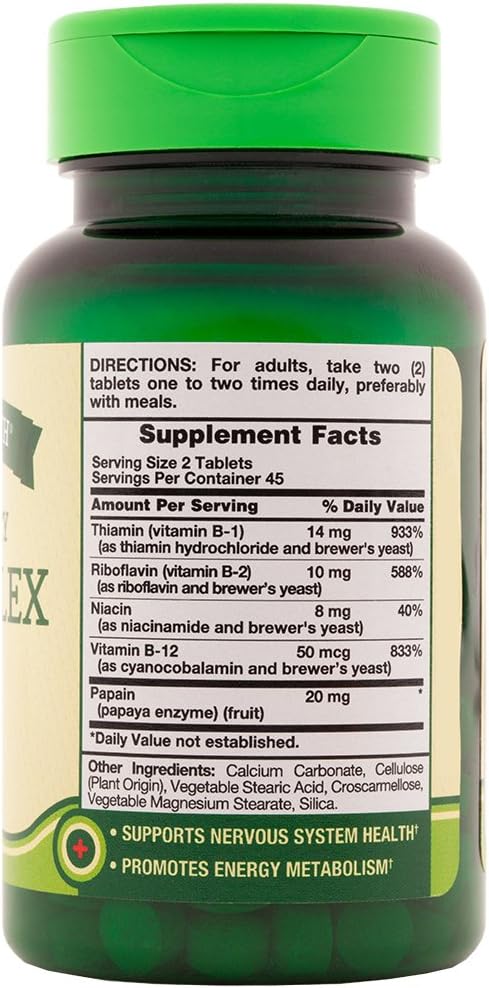 Nature's Truth High Potency B-Complex Plus B-12 90, 90 Count (Pack of 3) - görsel 2