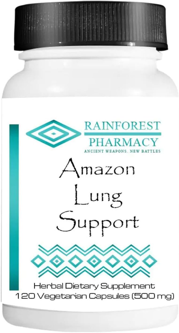 Amazon Lung Support 500mg, 120 Vegetarian Capsules - görsel 1