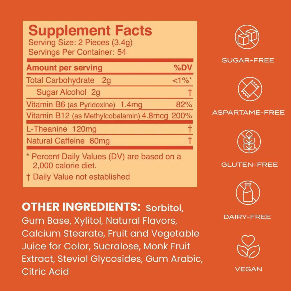 NeuroGum Energy & Focus, Cinnamon, 12 Packs, 9 Pieces Each - görsel 7