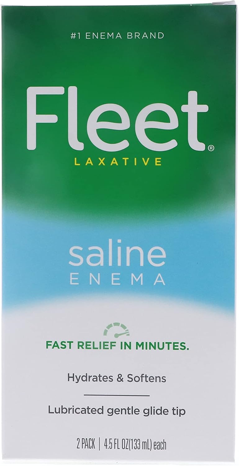 Fleet Laxative Saline Enema with Gentle Glide Tip – 133 ml Bottles (Pack of 3) - görsel 1