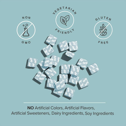 Chewsy So Long Stress - Calm Fruity Chews with L-Theanine, GABA, Glycine, Tyrosine, Taurine & Magnesium - Non-GM and Gluten-Free - Tropical Fruit Chews, 30-Day Supply